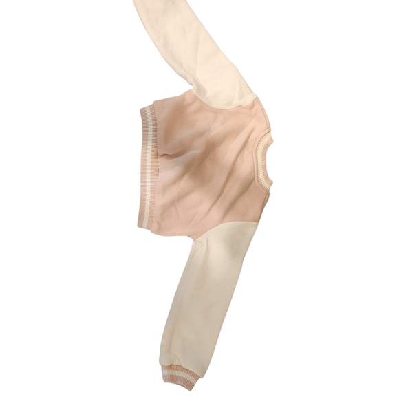 Little Lass Pink and White Kids Jacket - Picture 3 of 5